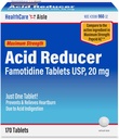 HealthCareAisle Fomotidine 20 mg, 170 Tablet, Maximum Strength Acid Reducer, Prevents and Relieves Heartburn Because for Acid Indibuffic