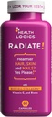 Kesehatan Logics Radiate 124; Rambut Skin & Nails dengan Biotin, BioCell Collagen, Vitamin C, Acid Hyaluronic 124; Secara klinis dievaluasi untuk Mengurangi Garis Faceal, Wrink, Crows Feet & Prograined Comfort