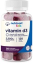 Nutricost Kids Vitamin D3 Gummies 2,500 IU (62.5mcg), 120 Gummies - Mixed Berry Flavored