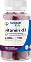 Nutricost Kids Vitamine D3 Gummies 2.500 IE (62.5mcg), 120 Gummies - gemengde Berry smaak