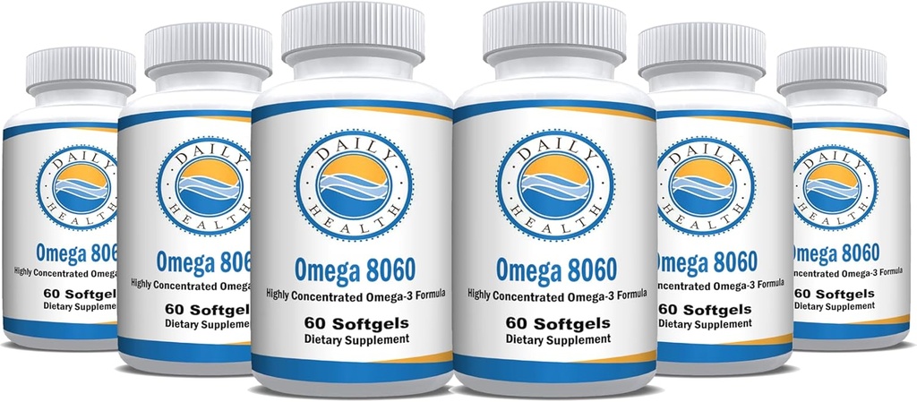 Omega 8060 2400mg Omega 3 Balıq Yağı Axtarış Eksperti 60 softgel - 6 aylıq təhlükəsizlik - 6pk