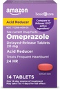 Omeprazol Omeprazol Opóźnione uwalnianie tabletki 20 mg, Reduktor kwasu, 14 Liczba (Opakowanie może się różnić)