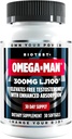 生物测试 Omega-Man - 300mg 高吸附力 LJ100 长钩(Eurycoma longifolia) - 30 软胶