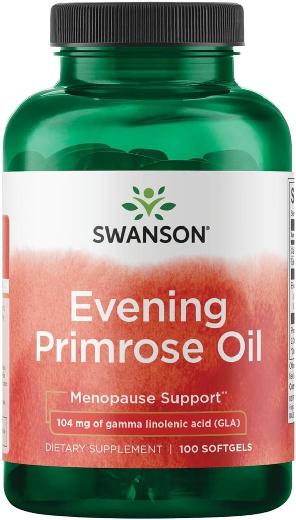 Swanson Evening Primrose Oil (Omegatru) 1300 Milligrammen 100 Sgels