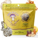 ODD BALLS Bio Energy Balls Lemon - Superfood Mushroom Snack - Course, vélo, randonnée - Gels, Bars Alternative - Lion's Mane Focus, Cordyceps Energy - Vegan, collations sans gluten pour enfants et adultes