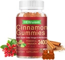 Ceylon Cinnamon Gummies, Ceylon Cinnamon 2400mg med Berberine, gurkmeja, Apple Cider Vinegar, Bitter Melon, Chromium - 60 grejer
