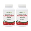NaturesPlus Ultra Cranberry 1000-180 Sustained Release Tablets, Pack of 2 - Supports a Healthy Urinary Tract - Non-GMO, Vegetarian, Gluten Free - 180 Total Servings