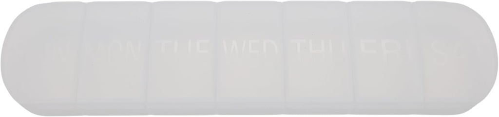 7 Day Weekly Pill AM PM Organizer, ShysTech Large Pill Case Box 1 Time A Day for Pills / Medication / Suplemen / Vitamin (Clear)