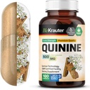 BIO KRAUTER Quinine a lábtörlő kapszulák 500 mg - 100 Count - Cinchona Bark Powder - Kinine kapszula - Vegan, No Fillers