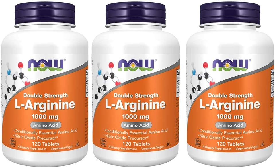 Ora Alimenti L-Arginina 1000mg, 120 compresse (Pacchetto di 3)