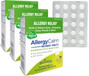 Boiron AllergyCalm Tablets 180 Count, Relief from Allergies and Hay Fever Symptoms of Sneezing, Runny Nose, and Itchy Eyes or Throat, Allergy Calm Tabs (Formerly RhinAllergy) (Pack of 3 60ct Boxes)