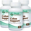 Peak Pure & Natural Colon Support - Colon Cleanse ja Detox Supplement for Seedetrakti Tervis - Soolestiku Tervisetoetus Inuliini ja Senna Leafi ekstraktidega - Fiber, Prebiootikumid ja probiootikumid - 3 Pack