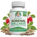 Adrenal Wellness Ashwagandha & More - Organic Mind, Body Support by Dr. Danielle, 120 Capsules