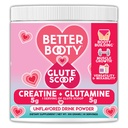 Angry Supplements Better Booty Glute Scoop, Creatine for Women Creatine + L’Glutamine Amino Acid, Perfect Drink Mix Supplement, Unflavored (300 Grams, 30 Servings)