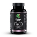 My Vida Origins Hair Skin and Nails | Thicker Hair, Stronger Nails, Vibrant Skin | Supports Natural Beauty | Zinc, Biotin, Vitamin E | Vegan 120 Capsules 1 Month Supply