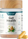 La salut SNAP GutChall suplementari arameric, Ale i Pylopaspass Probiotics  2001- 17 ingredients actius per a l'ajuda de Bloant, suport provenitiu i Saluty GIct Manolada Dietary suplementaris, 50 Capules