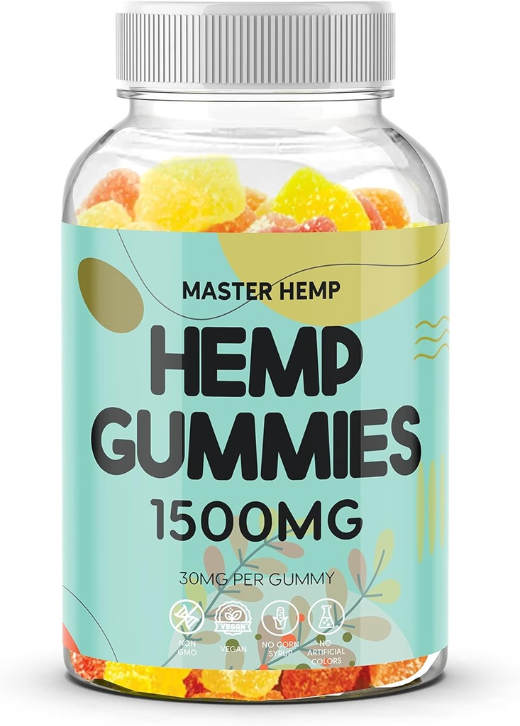 Untals Fruit Hemp Kimmies High Strength - Vegan Hemp Oil Infused Gummies Edibles Performance