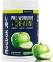 Reebok Pre-Workout Powder 124; 200mg Natural Caffeine, 3g Creatine Monohydrate 124; Clean Energy Pre Workout untuk Kekuatan, Fokus & Pompa 124; Informedge Certifikasi 124; ReeEnergize 124; Sour Green Apple