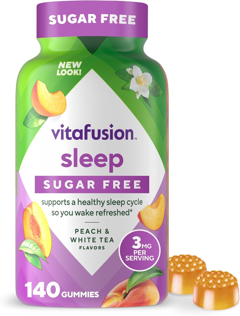 Vitafusion Melatonin Gummy Vitaminer, 140 greve (Pack av 1)