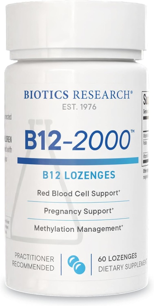 B12-2000TM วิตามิน บี 12 2000 Mcg, B6, Folate - B12 lozenges ย่อย, Methination Supplement, High potitable, High Absoraborable, Nural Fravor, Disolvs search=-60.