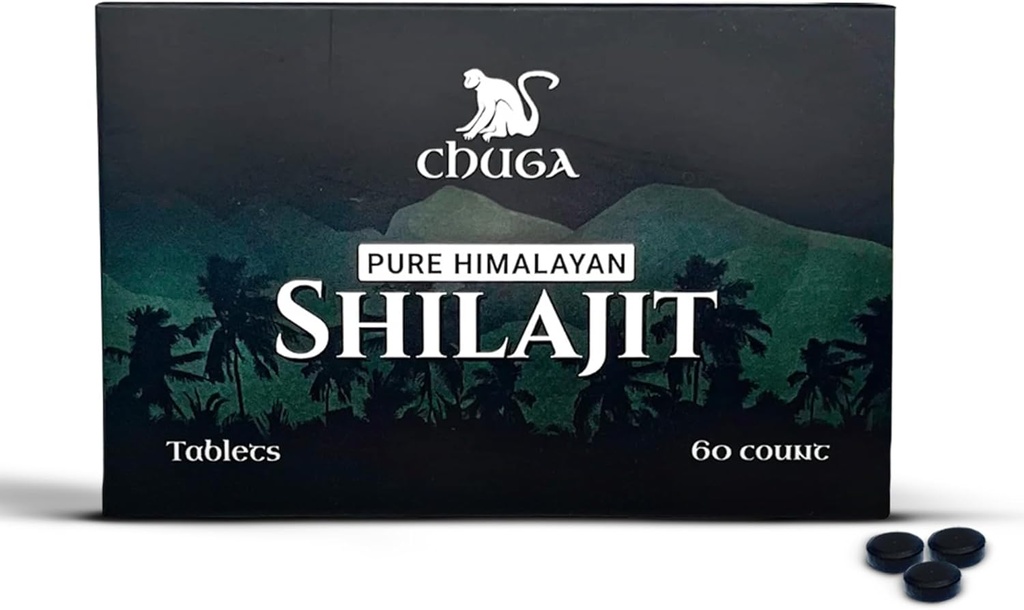 Chuga Pure Himalayan Shilajit Comprimés pour les hommes et les femmes