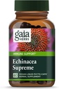 Gaia Herbs Echinacea Supreme - 면역 지원 보충교재 - Echinacea Purpurea & Angustifolia 혼합 Immune System* - 60 Vegan 액체 Phyto 캡슐 (30 일 공급)