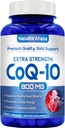 CoQ10 800mg Kapsulas  - Vegan Friendly Coenzyme Q10 800mg no Easy Absorbcija Ubihinona Papildinājums ādas sirds un enerģijas atbalstam - Ražots ASV cGMP telpās (100 Servē)