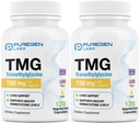 Puregen Labs TMG 750 מ"ג - תוסף Trimethylglycine - מעודד רמות Homocysteine בריאות, non-GMO, no Gluten and Milk | Made in USA - 2 Pack - Total 240 קפסולות צמחוניות