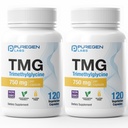 Puregen Labs TMG 750 mg – [High Potency] Trimethylglycine Supplement – Encourages Healthy Homocysteine Levels, Non-GMO, NO Gluten and Dairy - 2 Pack - Total 240 Vegetarian Capsules