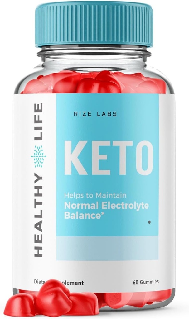 Laboratorios de rize - Vida saudable Keto ACV Gummies - Perda de peso avanzado - Slimming dieta de graxa belly - axuda a manter o equilibrio de electrólitos normais (60 Gummies)