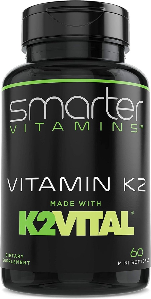 Nutikam vitamiin K2 MK7 100mcg, valmistatud K2VITAL ja Kale, 60 Vedel Softgels