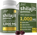 Jiva Botanicals Pure Shilajit dari The Himalaya Gummies for Men & Women - Shilajit Gummies 100m for Healthy Aging, Imune System & Normal Energy Sugar- Free, Vegan, 60 Count (Pack of 1)