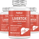 NUBest LiverTox - Premium Liver Health Formula - Liver Cleanse, Detox & Repair - with Milk Thistle, Cholin, Beet, Turmeric, Artichoke & Dandelion - 3 Pack 124; 3 Bulan Supply