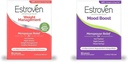 Estroven Weight Management per Menopause Relief - 30 Ct. & Mood Boost per Menopause Relief - 30 Ct. - Ingredienti clinicamente Proven