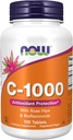 Now Foods Supplements, Vitamina C-1.000 com Rose Hips & Bioflavonoids, Antioxidante Protection*, 100 Comprimidos
