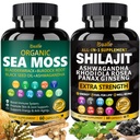 Pure Himalayan Organic - Shilajit Capsules - Premium Shilajit for Men - with Ashwagandha Ginseng and More Fulvic Acid for Men/Women - 120 Capsules