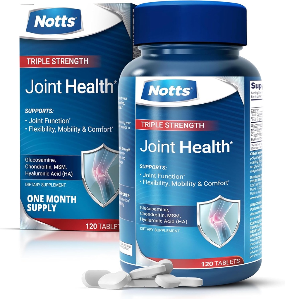 Joint Health Threstaurant 124; Glucosamin, Chondroitin & MSM, Joint Support Supplement, 120 Bevont tabletta