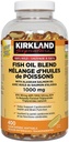 Costco Companies Inc. Kirkland Signature 100% Wild Fish Oil Blend con Alaskan Salmon Oil, 1000mg, 400 Softgels
