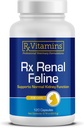 Rx Vitaminer Renal Feline - Kat Nyre Støtte med mælk tidsel for katte - Anti Inflammatorisk for katte - Øger Kat Antioxidant Sundhed & Kat Lever Support - Kat Immunbooster - 120 Kapsler