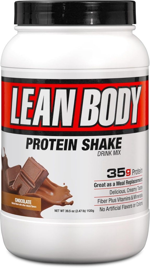 Labrada Nutrition Lean Body Hi-Protein Meal Replacement Shake, Chocolate, 2.47 Pound Tub (Pack of 1)