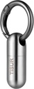 TISUR Micro Keychain Pill Holder, Titanium Pill sag Vandtæt Pill Container, Portable Tiny Pill Organizer til rejse pung