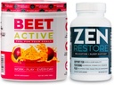 Nutrologia Beet Attivo, Polvere naturale pre-allenamento, Frutta della passione (30 Serve) Integratore di Magnesio Naturale Zen (30 Serve)