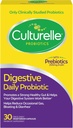 Cultural Daily Probiòtics per a homes i dones, la majoria de Climicament Studied Probbios, Estran, Digest i Gut Sanitat, suporta Ocasial Diarhea, gas i Bloing, 1 de mes, 30 CT