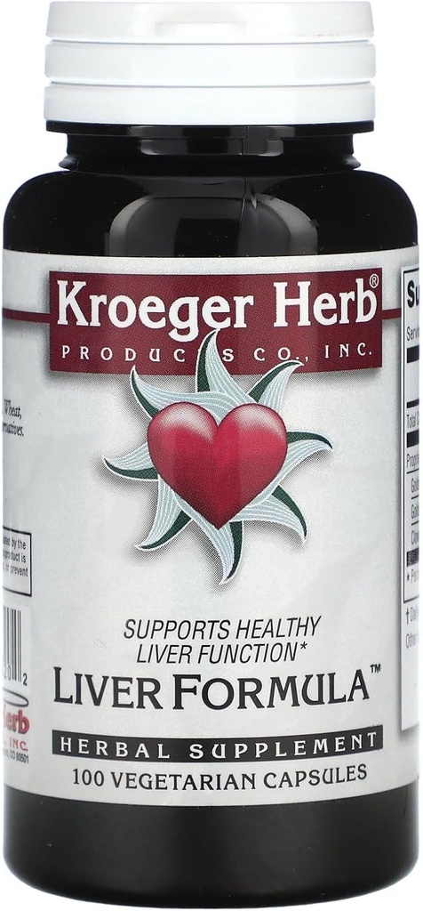 Kroeger Herb Liver Formula Combinations, 100 Count