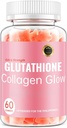 Glutavine Colgen Glow Gummies cho phụ nữ, Glutathione Colgen Glow Gummies cho điểm tối, 60/20Pcs Glow Beause của Hàn Quốc