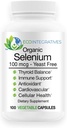 SE-100 100 mcg (100 Count) - Pure Selenium Yeast-Free Supports Immune, Cardiovascular, and Thyroid Health
