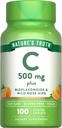 Natura's Truth Vitamina C cu Rose Hips și Bioflavonoids 