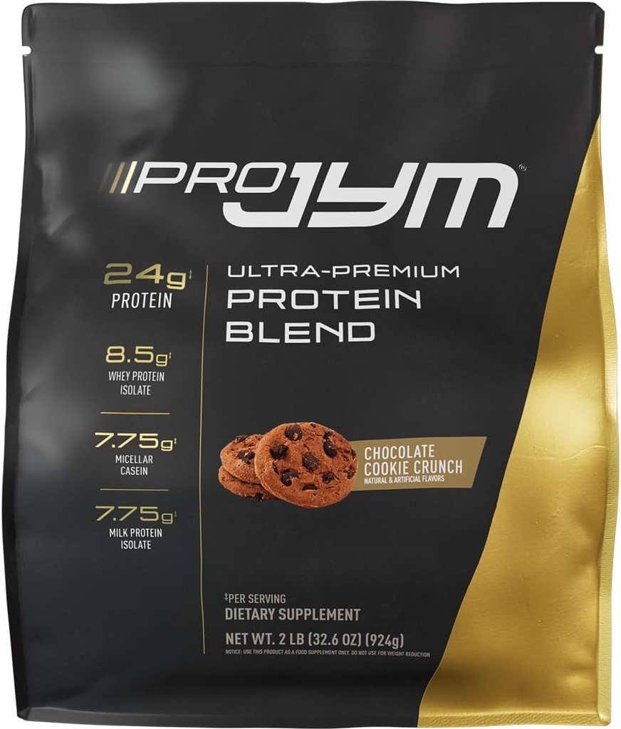 JYM Suplemento Ciencia Pro JYM Chocolate Cookie Crunch Protein Powder - Whey Protein Isolates, Casein, &amp; Milk Protein, Lean Muscle Building for Men &amp; Women, 22 Servings