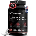 Lumbrokinase Supplement 40mg (60 Servings) 60 Capsules - Max Activity-800,000 UI - Pure Lumbrokinase Enzymes Digestive enzymes, Better Than serrapeptase Nattokinase Supplement, Lab Tested, Non GMO