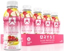 RYSE Clear Protein Drink - Strawberry Banana - 100 Kalorien, 22g Whey Isolate Protein Shake, Sugar-Free, 0g Fat & Lactose-Free - Refreshing Ready-to-Drink Beverage - 16,9 fl oz Flaschen (12-Pack)